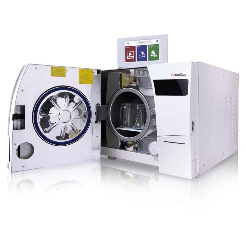 CertoClav 12 VAc Pro 12-Liter 610x500x430mm Stand-Alone Autoclave with 9 Programs