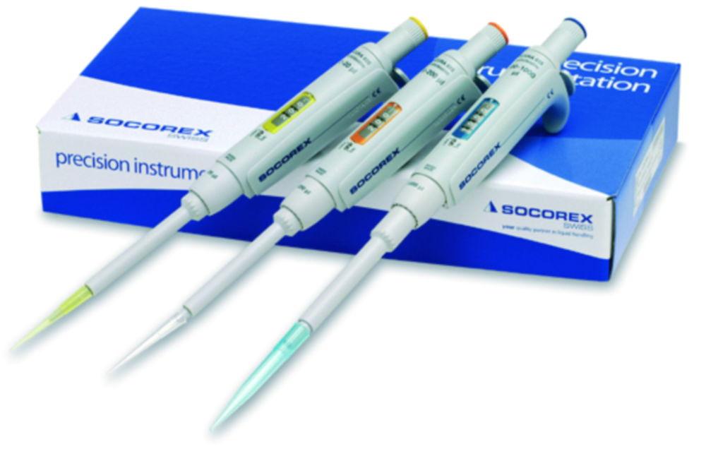 SOCOREX Acura Manual 825 Triopack T Pack of 3 Micro Pipettes 50/200/1000 µl
