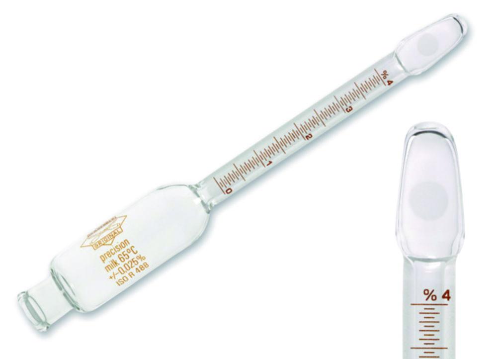 Milk butyrometer 0-16%:0,2
