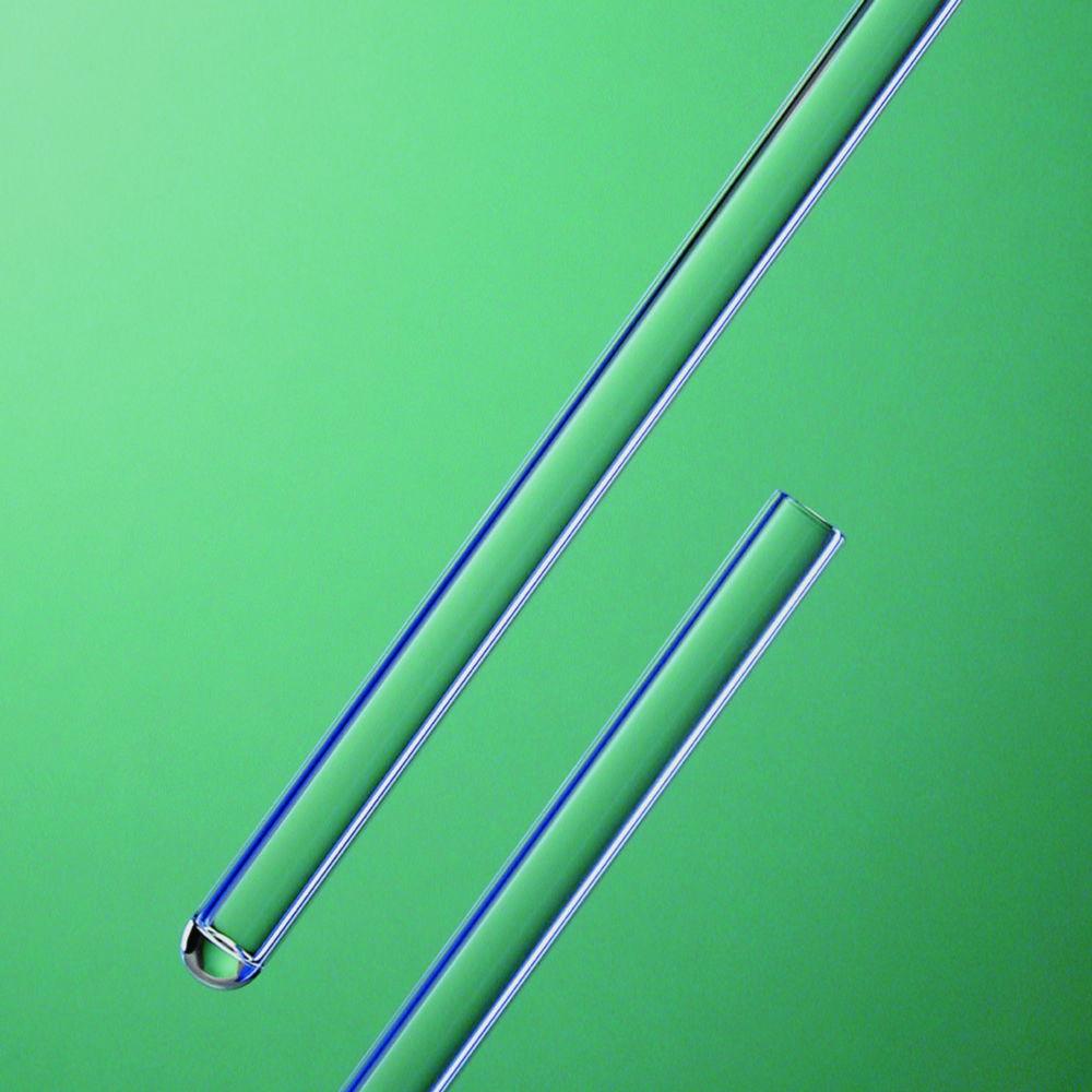 HILGENBERG NMR Tubes 0.40 mm for Bruker Match System, OD 5.0±0.025 mm, ID 4.20±0.025 mm, Length 100 mm, One End Closed, Pack of 10