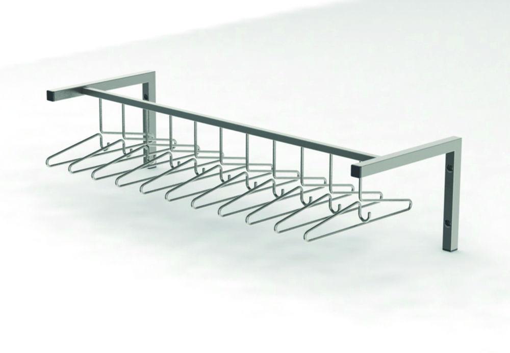 Cleanroom wall-mounted wardrobe 900 x 500 x 305 mm, 8 hangers, WGA-90-50-HIG