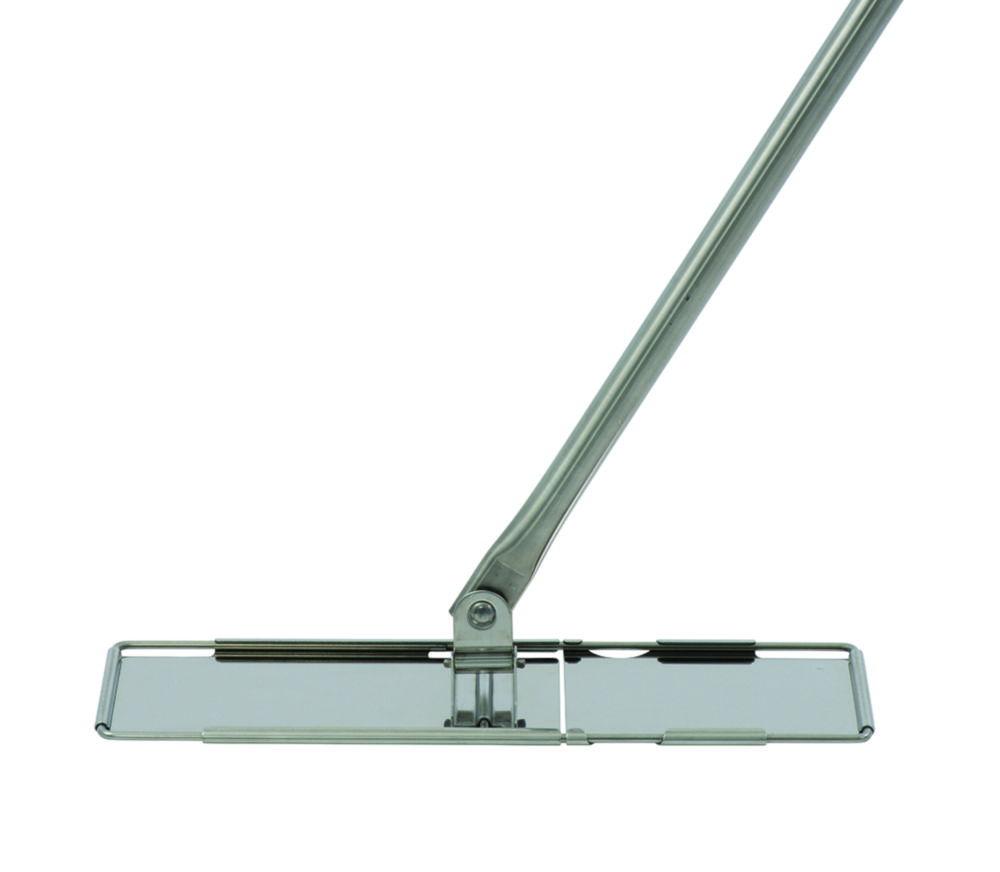 Stainless steel mop frame 40 cm twisted, with pole, one-piece, according to "GMP"