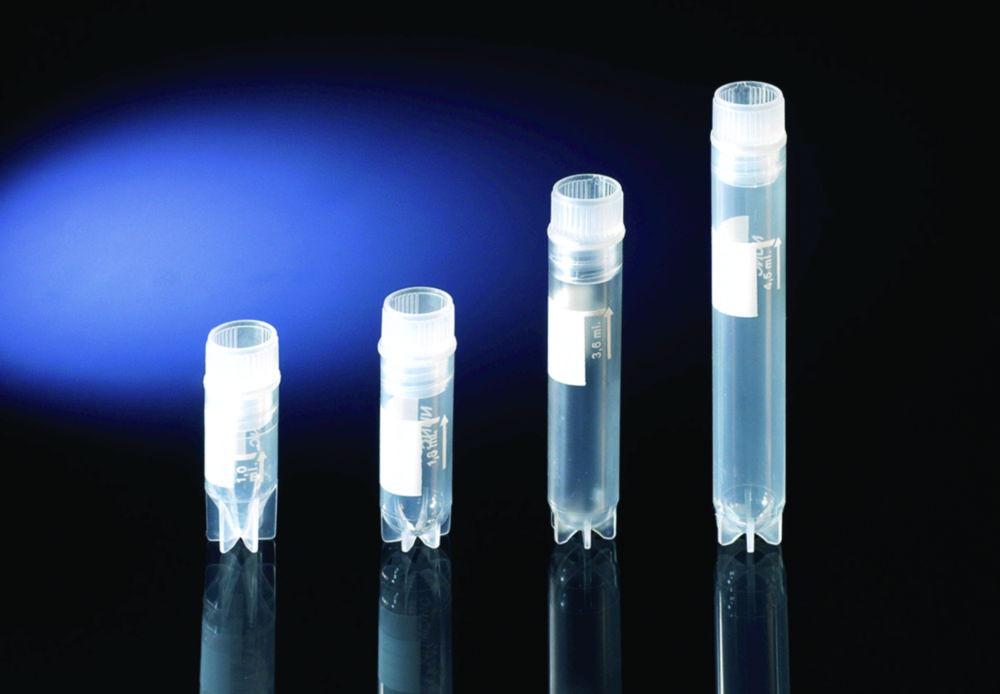 Thermo Nunc CryoTubes 3.6 ml, PP, clear with cap, internal thread, U-shaped, with writing area, sterile, pack of 1800