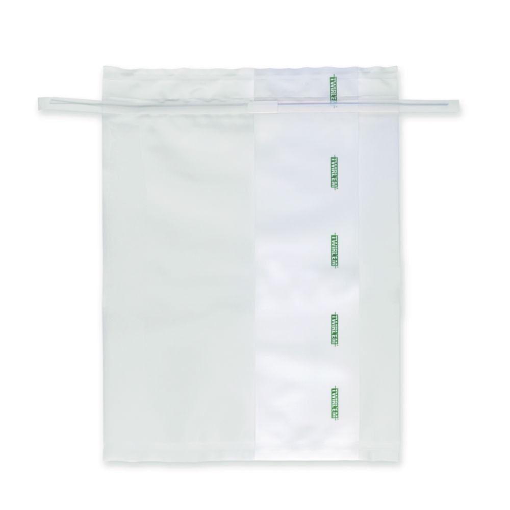Labplas TWIRL'EM - Sample Bags 130ml Printed, Closure with 2 round wires 76x178mm, pack of 500