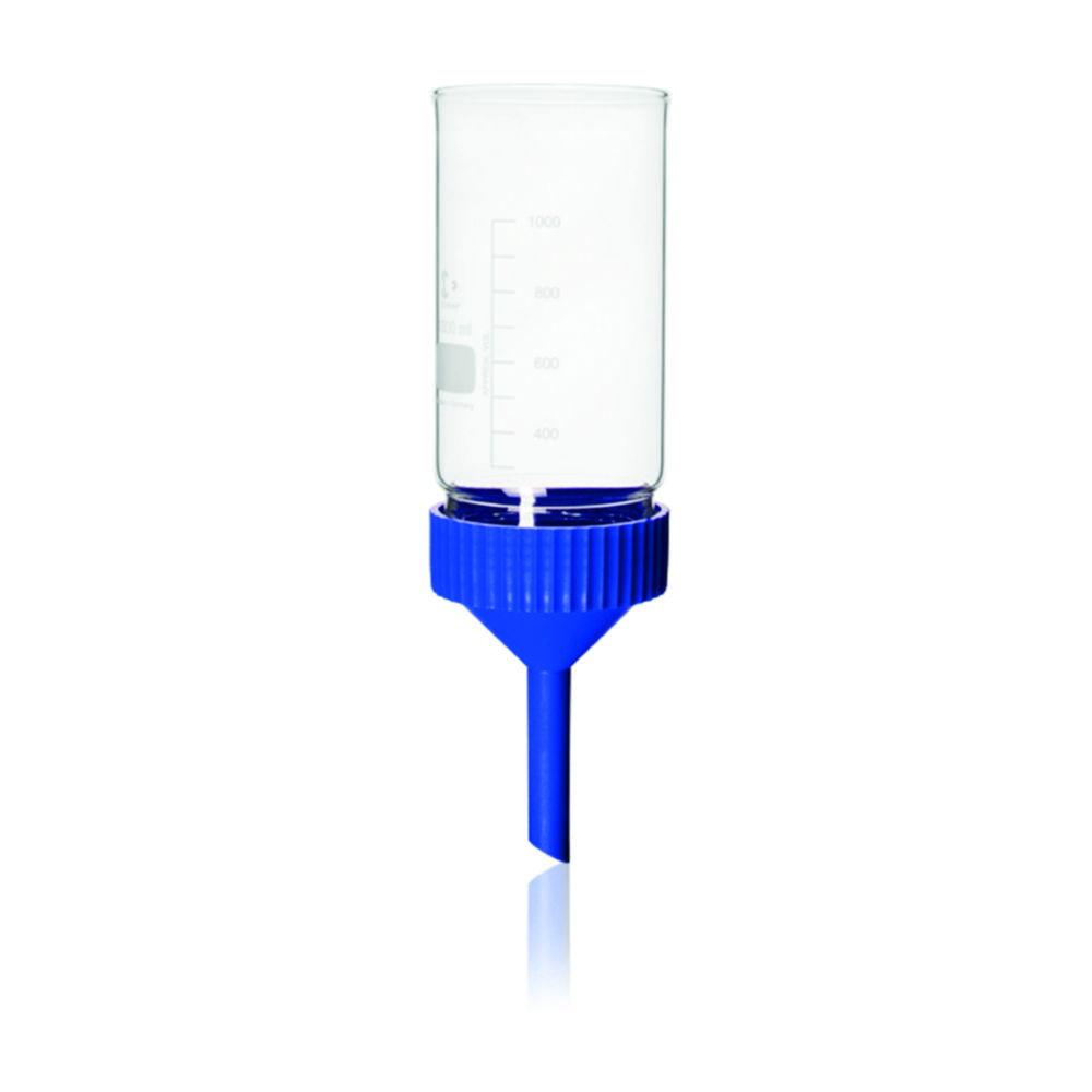 DWK Duran Filter Attachment with Polypropylene Funnel Cap, 250 mL, for 50 mm Plate Diameter