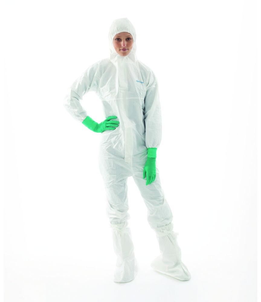 BioClean-D single use Overall for cleanroom PP/PE, white, sterile, with hood , model S-BDCHT, size L, pack of 20x1