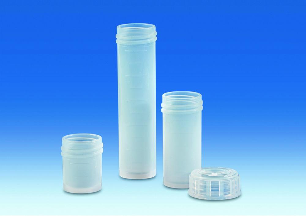 VITLAB Sample Vessel PFA 25 ml with Stand Ring Conical and Convex Graduation

