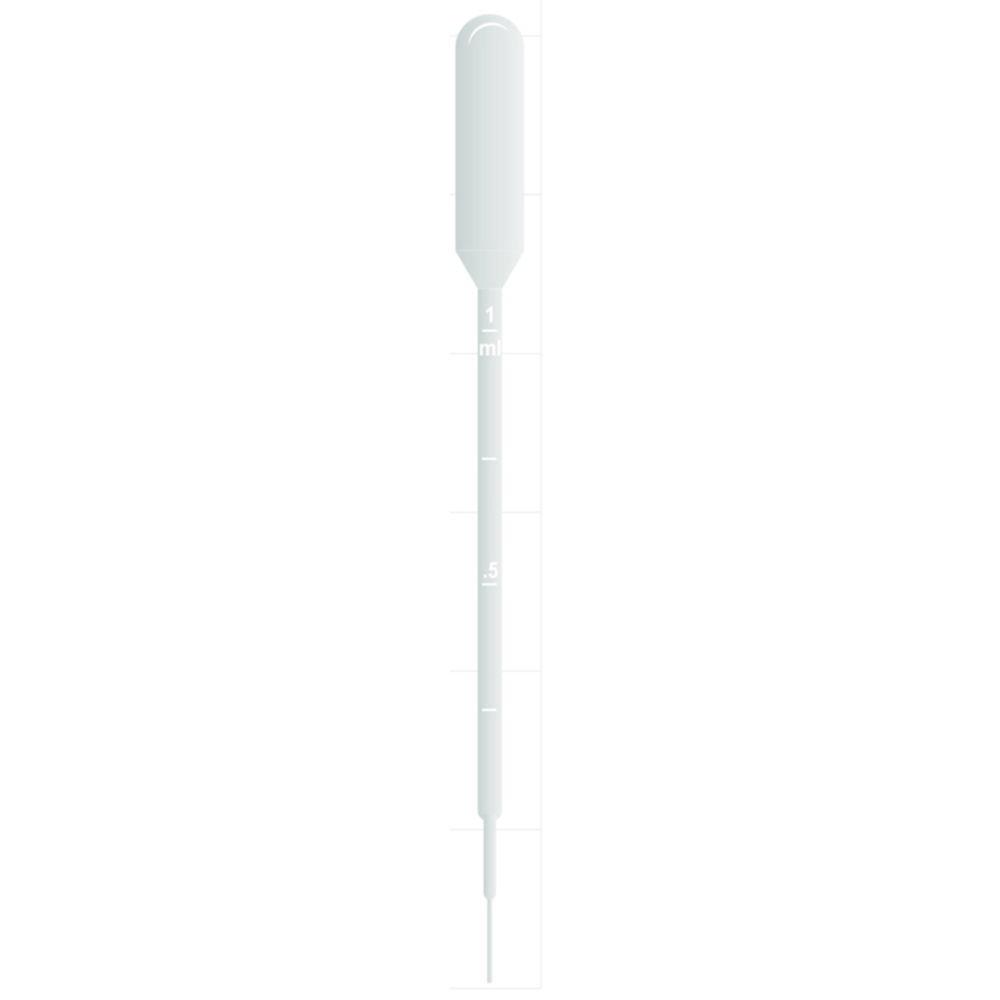 Thermo Samco Transfer Pipets 5.8 mL Sterile, Graduated to 1 mL, Individually Wrapped, Pack of 4000