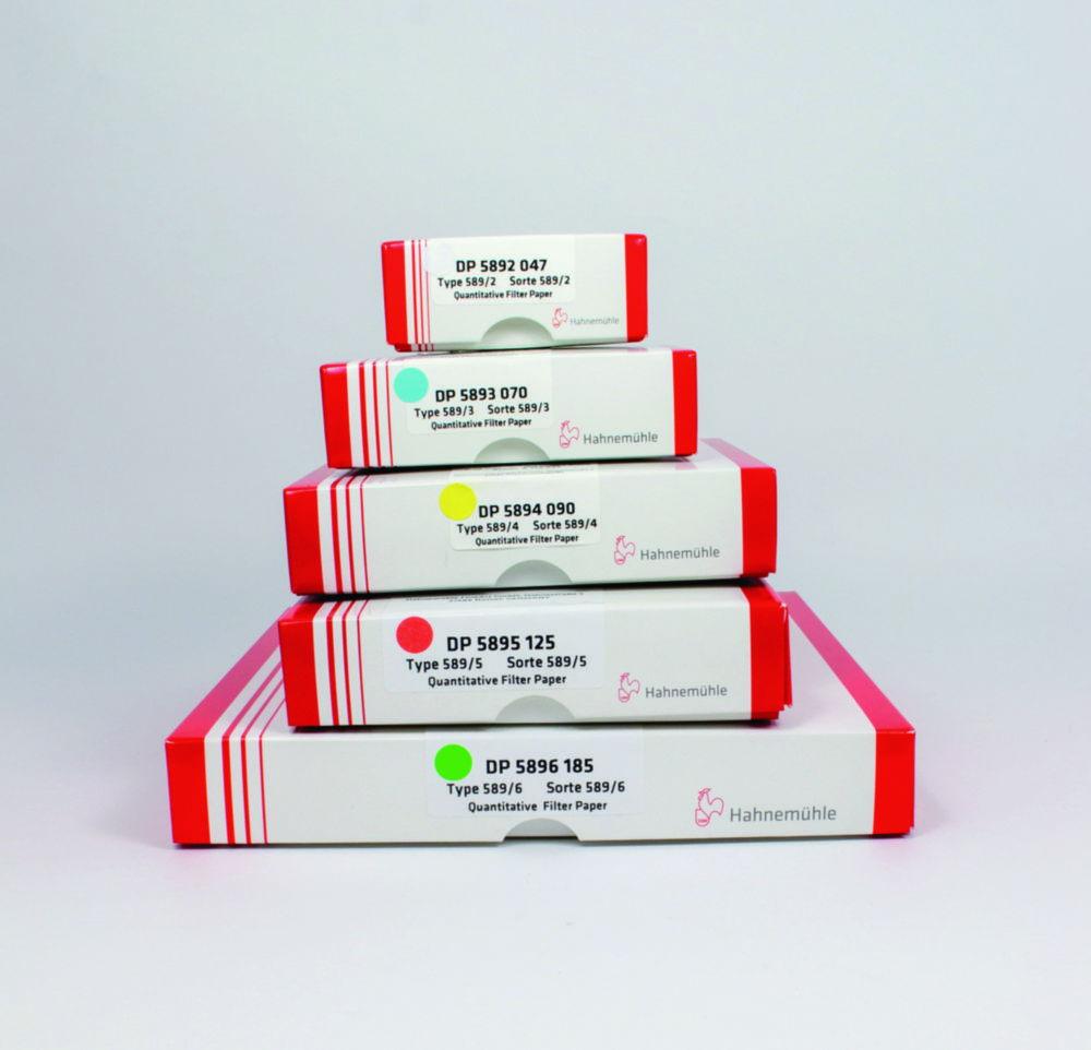 Hahnemühle Filter Circles 589/3, 90 mm Blue Quantitative Filter Paper, 84 g/sqm, Pack of 100