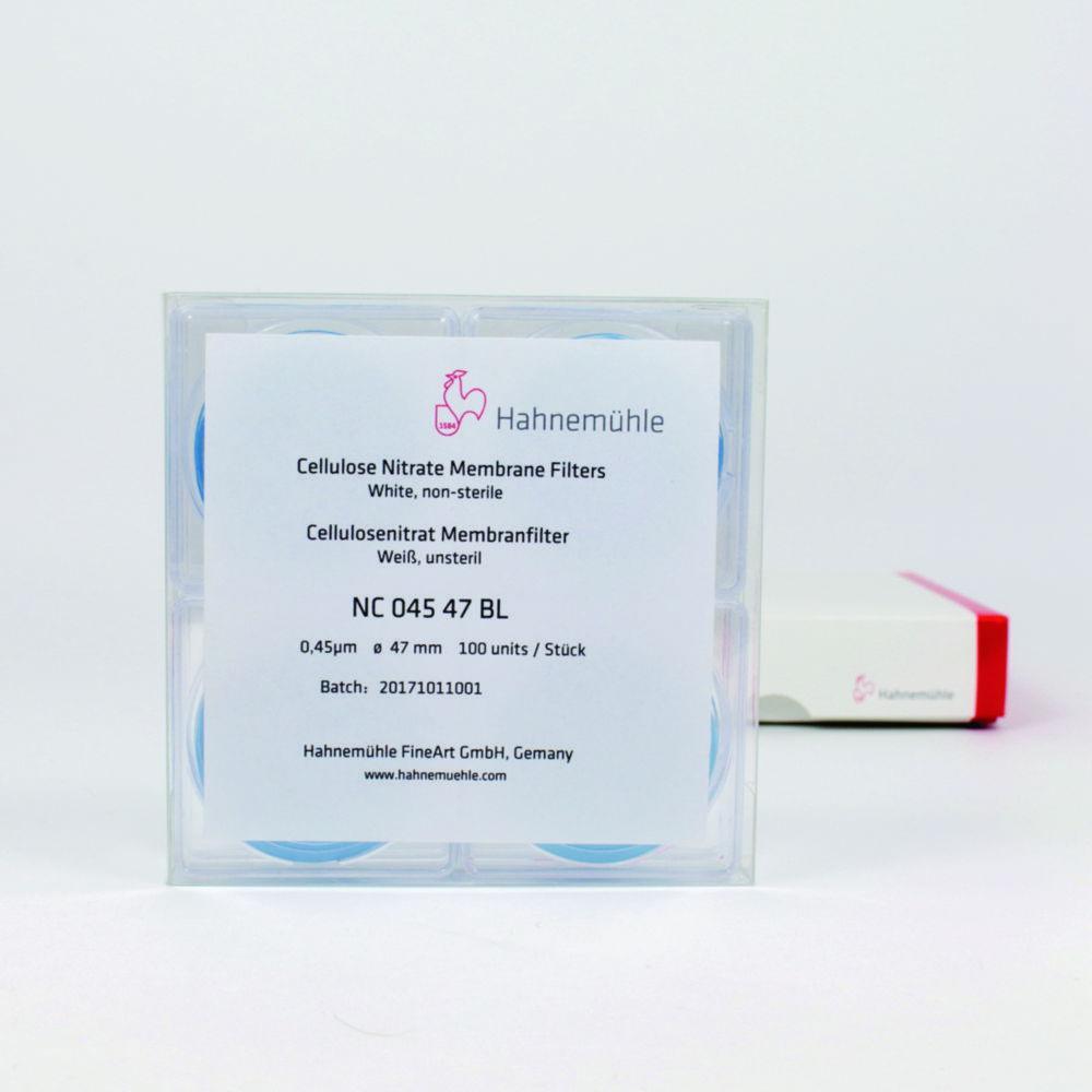 Hahnemühle Membrane Filter 47 mm Nitrocellulose, 0.2 µm, White, Non-Sterile, Pack of 100