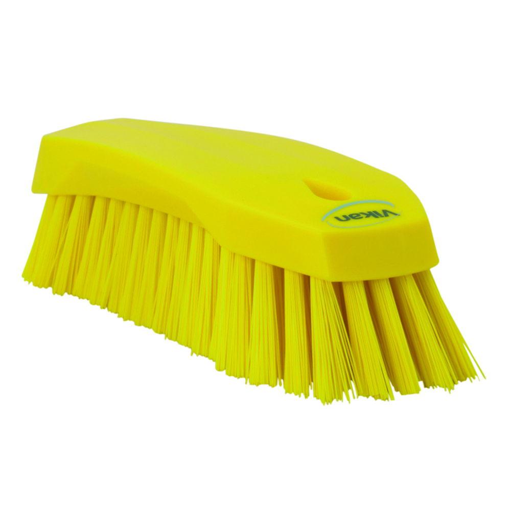 Vikan Hand Brush, L 200 mm, Hard, Yellow


