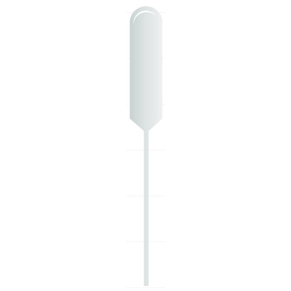Thermo Samco Transfer Pipets 15 mL Non-Sterile Large Bulb Narrow Stem Sediment Pipet No Label, Pack of 250