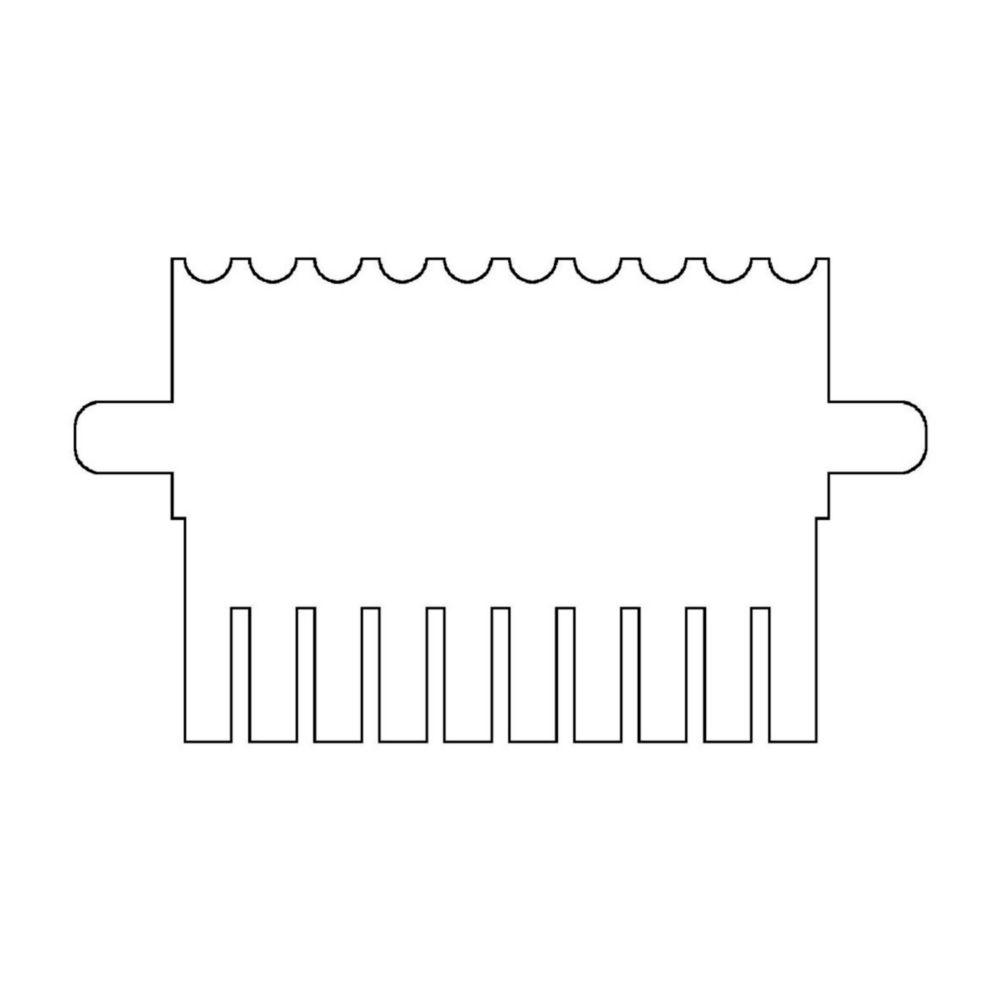 Thistle Scientific Comb with 10 Samples, Sample Volume 40µl, 1 mm Thick