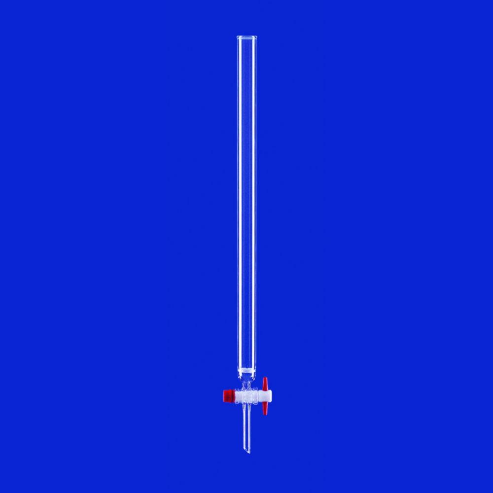 Lenz-Laborglas Chromatographic Columns with Frit, PTFE or Valve Stopcock, Beaded Rim, Length mm 800, Column Dmm 40

