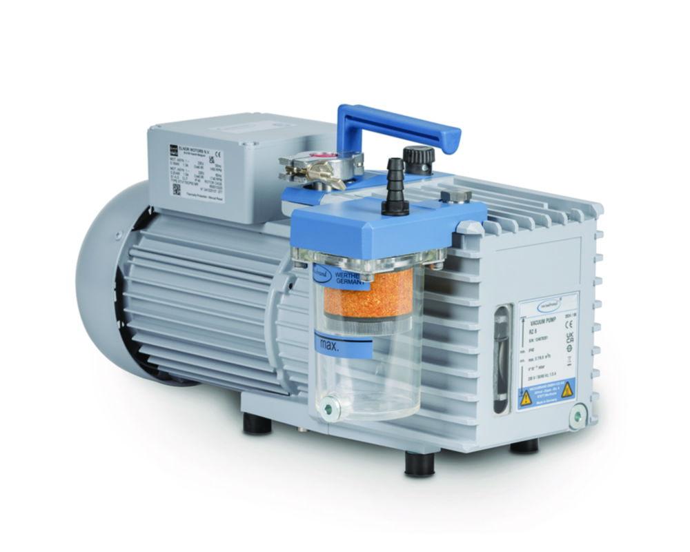 Vacuubrand Rotary Vane Pump RZ 6 Two-Stage, 230 V/50–60 Hz, with Oil Mist Filter FO, UK Mains Cable