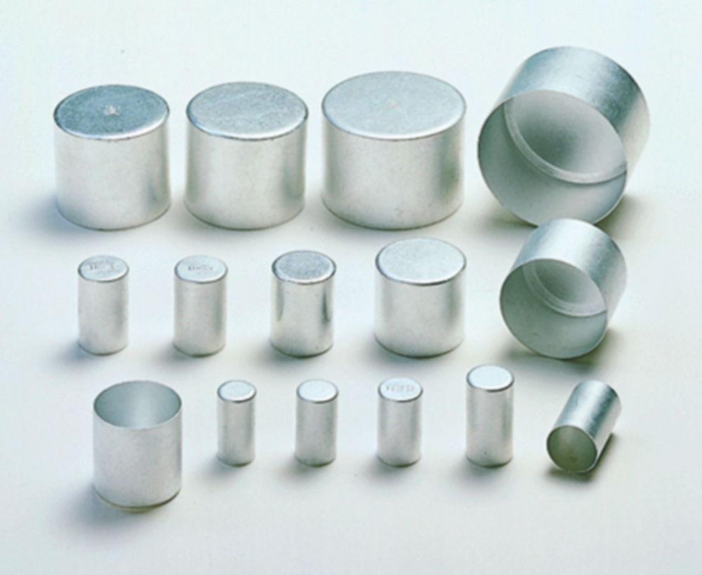 Schuett-Biotec Alu Caps, Aluminium, 55 x 40 mm High, Pack of 10

