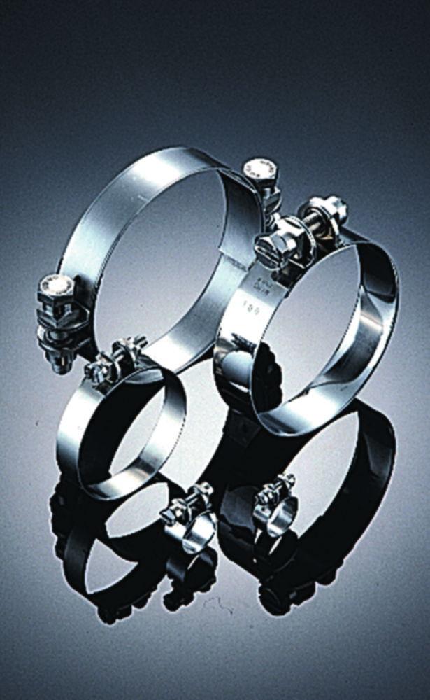 Tubing clamps,rust-protected steel,15 mm 12 mm width