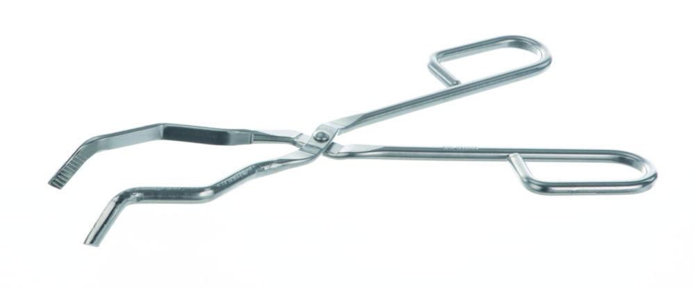 BOCHEM Crucible Tongs, 250 mm, Heavy-Duty Version, 18/8 Steel, E-Poli