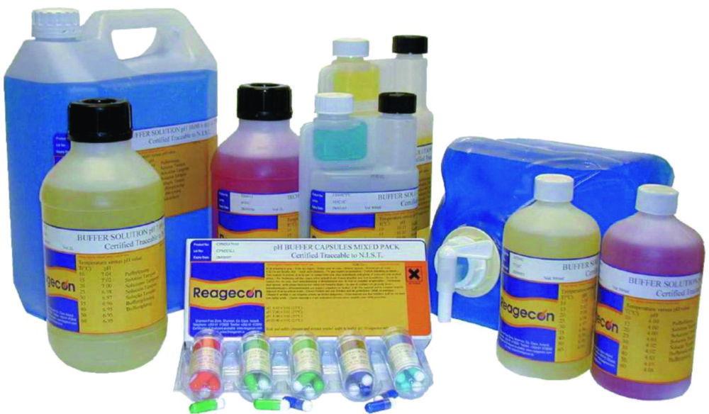 Reagecon pH 7.00 Buffer Solution at 20°C, Yellow, 5000 mL

