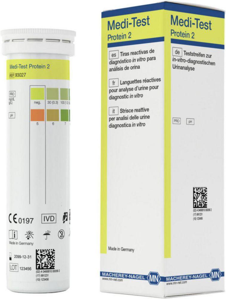 Macherey-Nagel MEDI-TEST Protein 2 Box of 100 Test Strips

