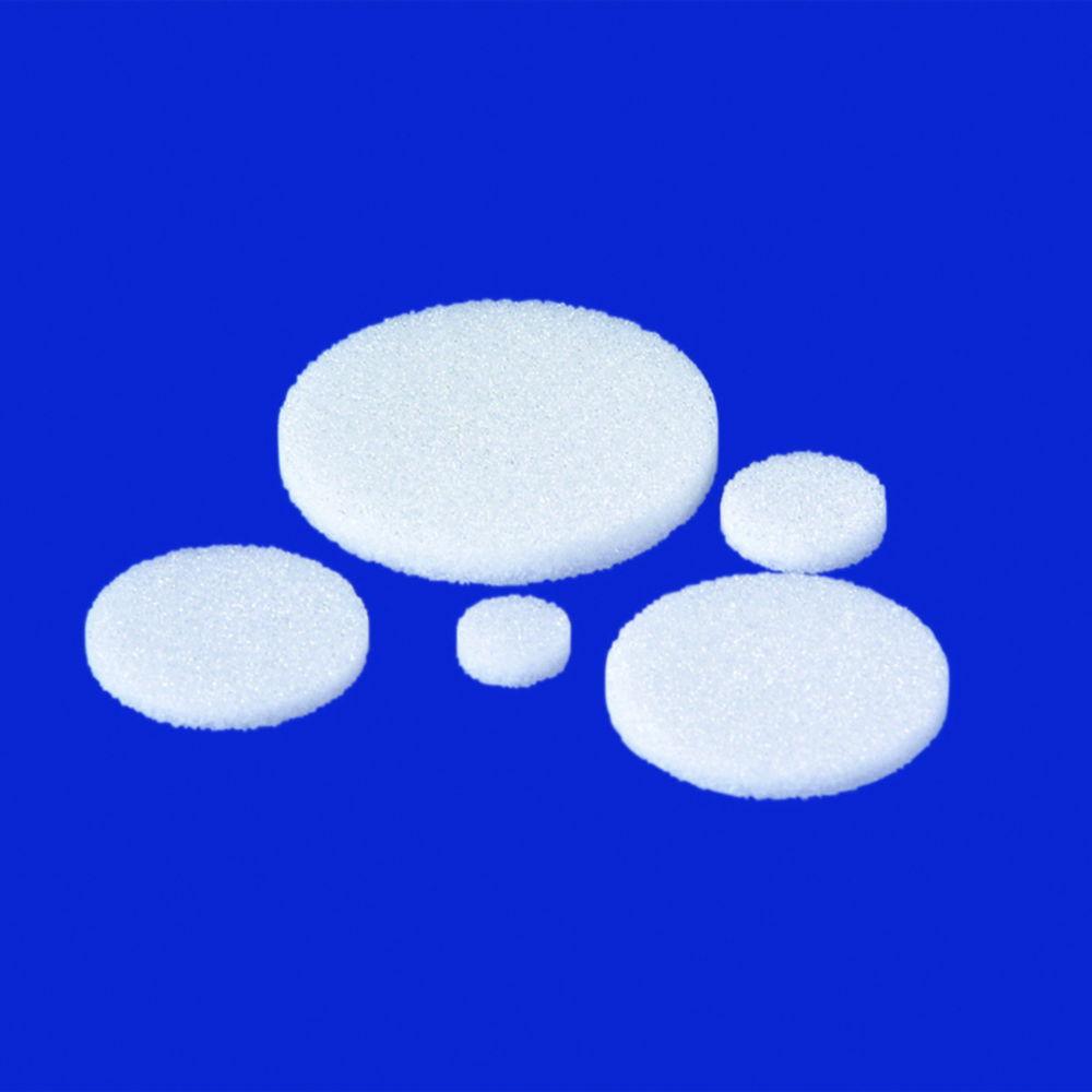 Filter plates 60 mm, porosity 0 centred, rim not fused pack of 10