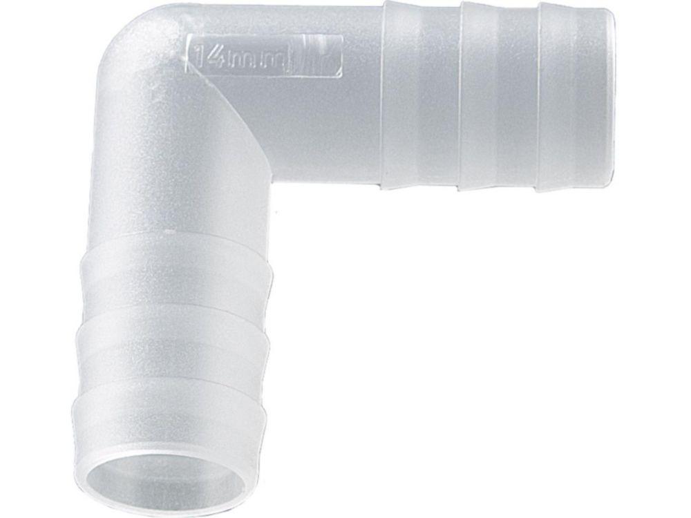 Bürkle Angle Connector, PVDF, for Ø 13-15 mm Cylindrical, Pack of 10