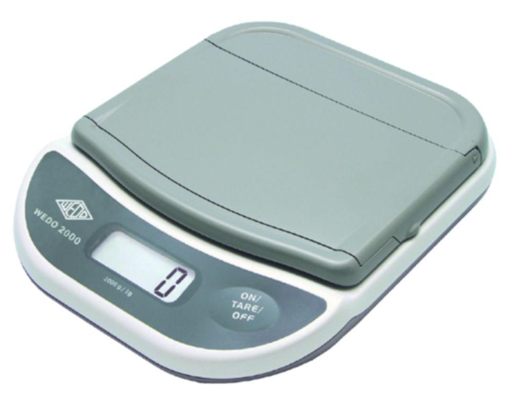 Werner Dorsch Electronic Letter Balance WEDO 2000, White/Grey, 2000g Capacity, 1g Readability, 125 mm Weighing Pan

