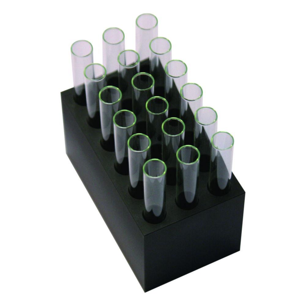 Grant Instruments B18-12 Block with 18 Holes for 12x75 mm Round Bottom Tubes