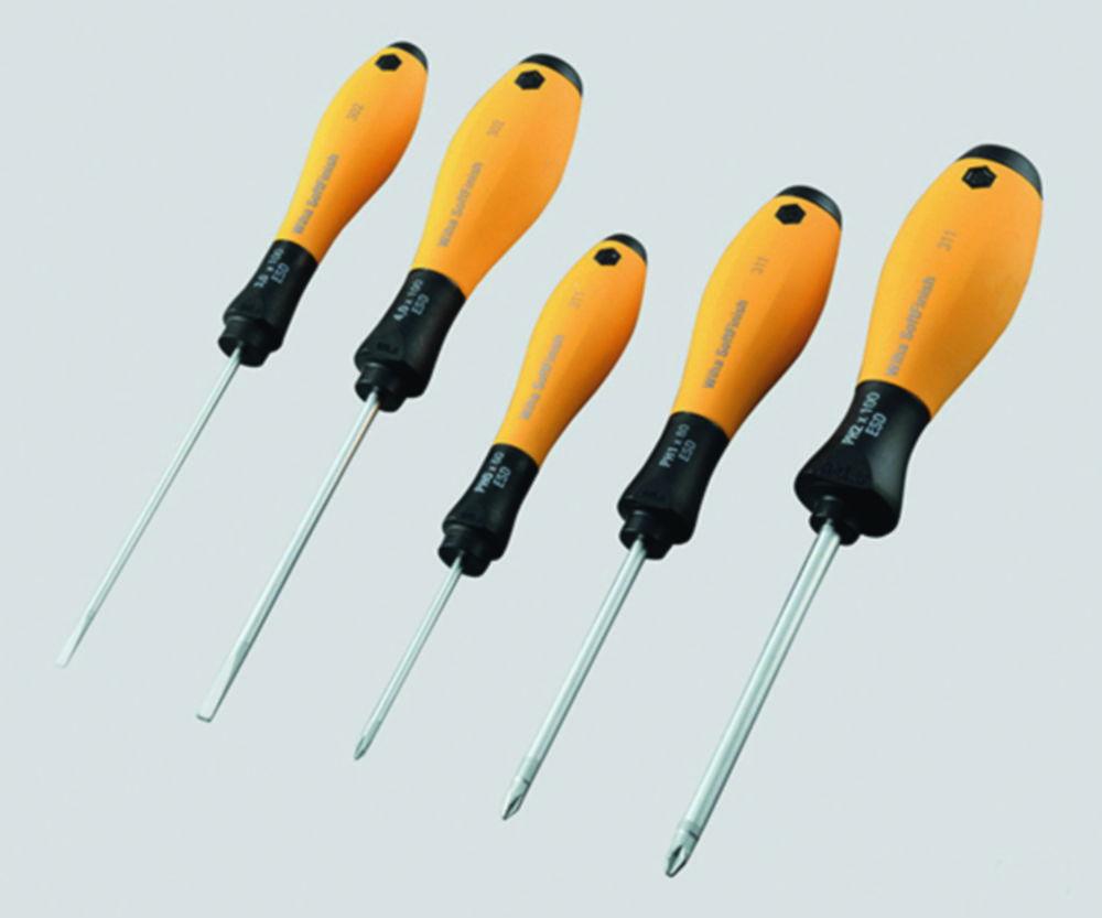 As One ESD Flat-Bladed Screwdriver Soft Finish Antistatic, 302ESDS40


