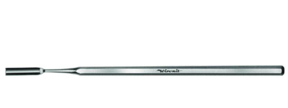 Powder microspatulas,CrNi 18/12,140x4 mm