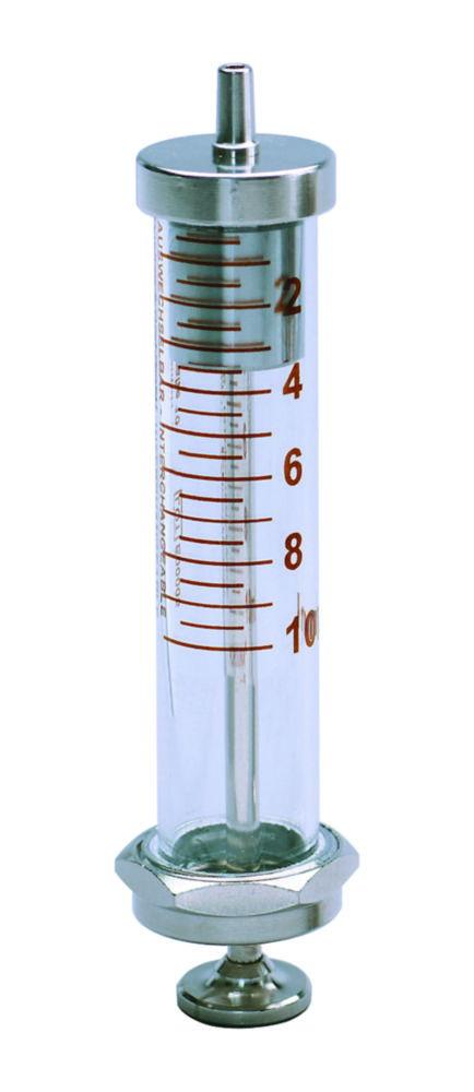 Poulten & Graf Glass Metal Syringe 5 mL Luer Lock Cone Centric Sanitex
