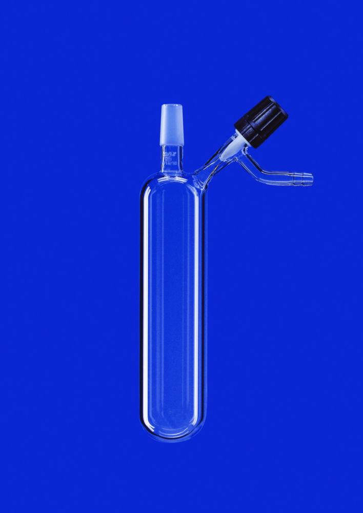 Lenz-Laborglas Nitrogen Tube, PTFE Needle-Valve Stopcock, 10 ml, Cone NS 14/23, Valve Bore 2.5 mm, Made of DURAN Tubing
