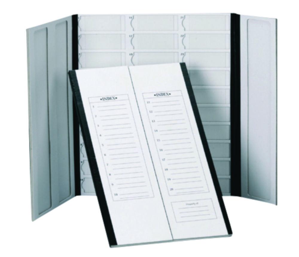 Heathrow Scientific 20-Place Cardboard Slide Tray, Green Trim (208 x 341 x 9 mm)