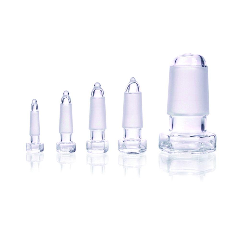 DWK Duran Hexagonal Stopper NS 24/29 Pointed, DG Ground