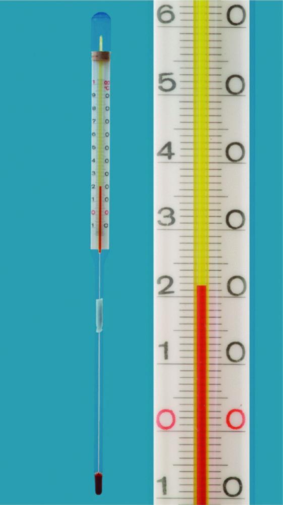 Amarell Industrial Thermometer 165mm, 0...+160:1°C, Special Filling Red