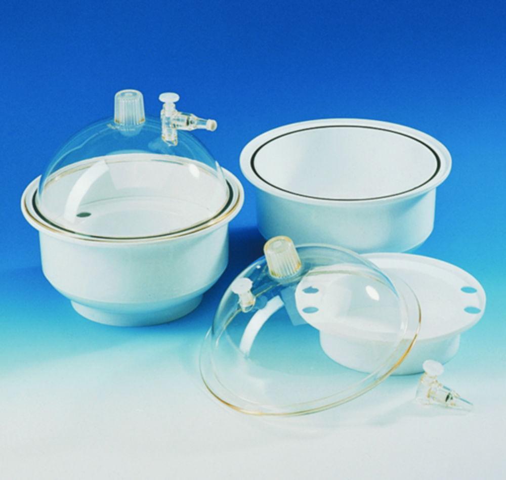 Kartell Desiccator Hood PC Lower Section and Desiccant Tray PP 200 mm