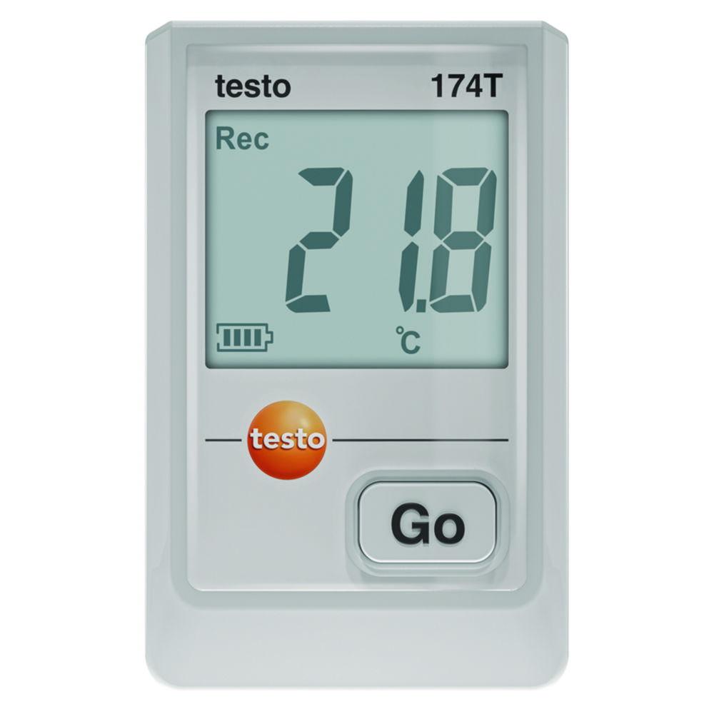 Testo Mini Temperature Data Logger 174 T with USB-C Interface and Software (White)