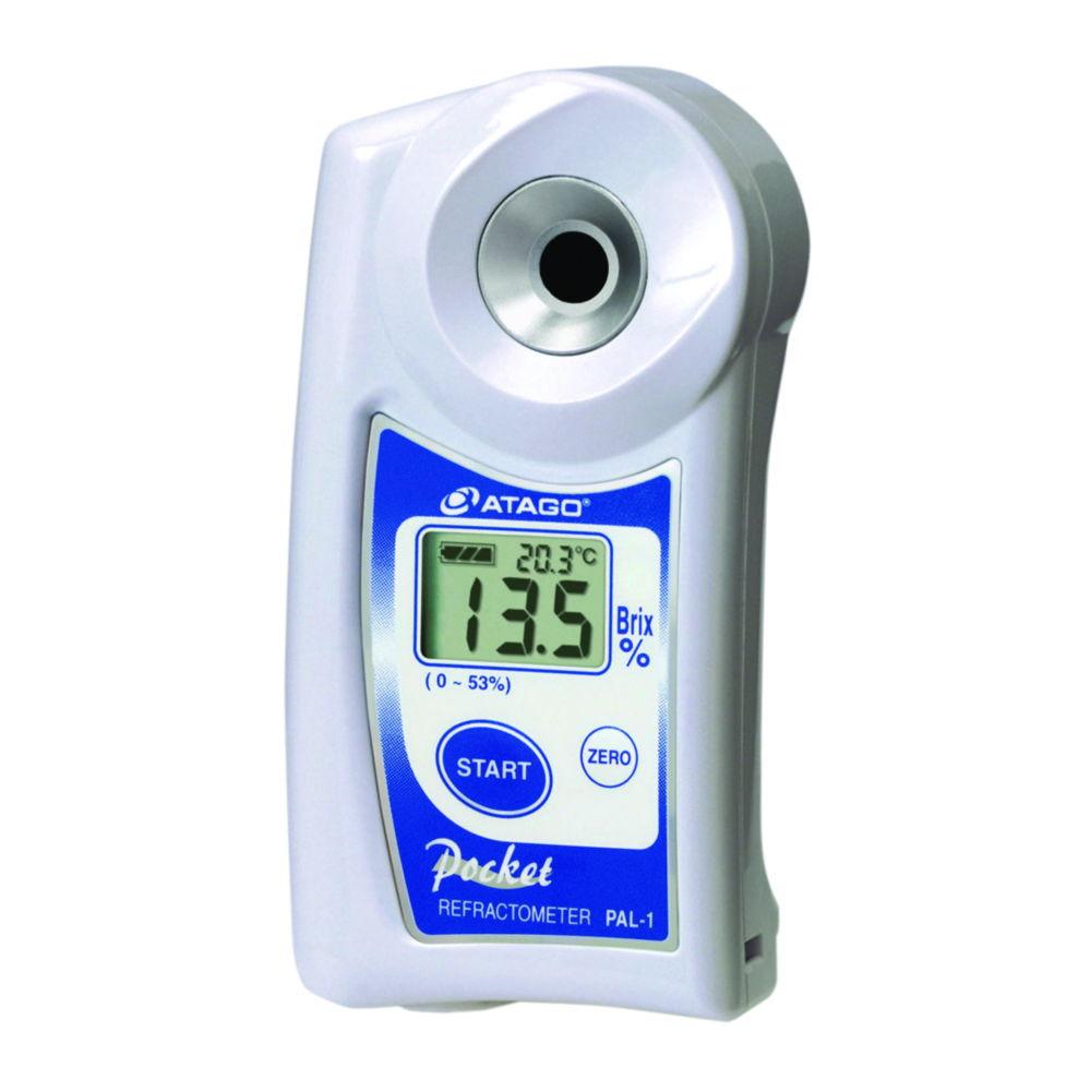 ATAGO Digital Hand-Held Refractometer PAL-RI 1.3306 - 1.5284 ND, with ATC, Dust- and Waterproof

