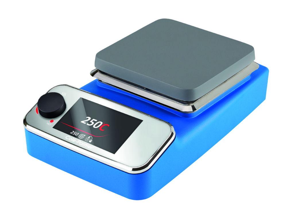 Cole-Parmer Premium Digital Hot Plate, Aluminum, Blue, 230 VAC