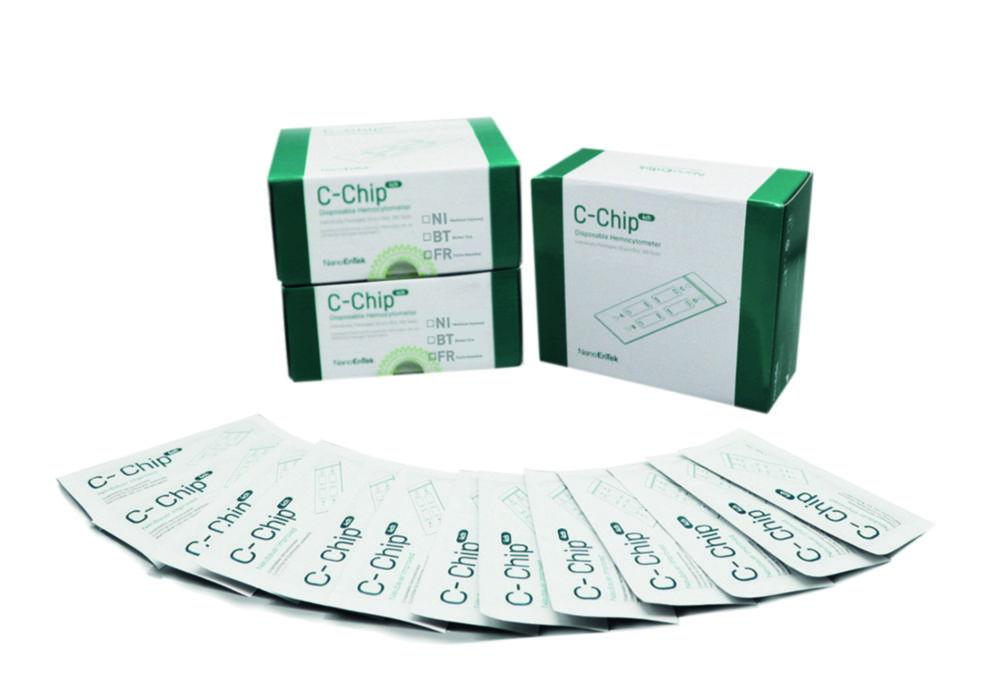 NanoEnTek Neubauer Improved Counting Chamber C-Chip 100µm Disposable (Pack of 50)

