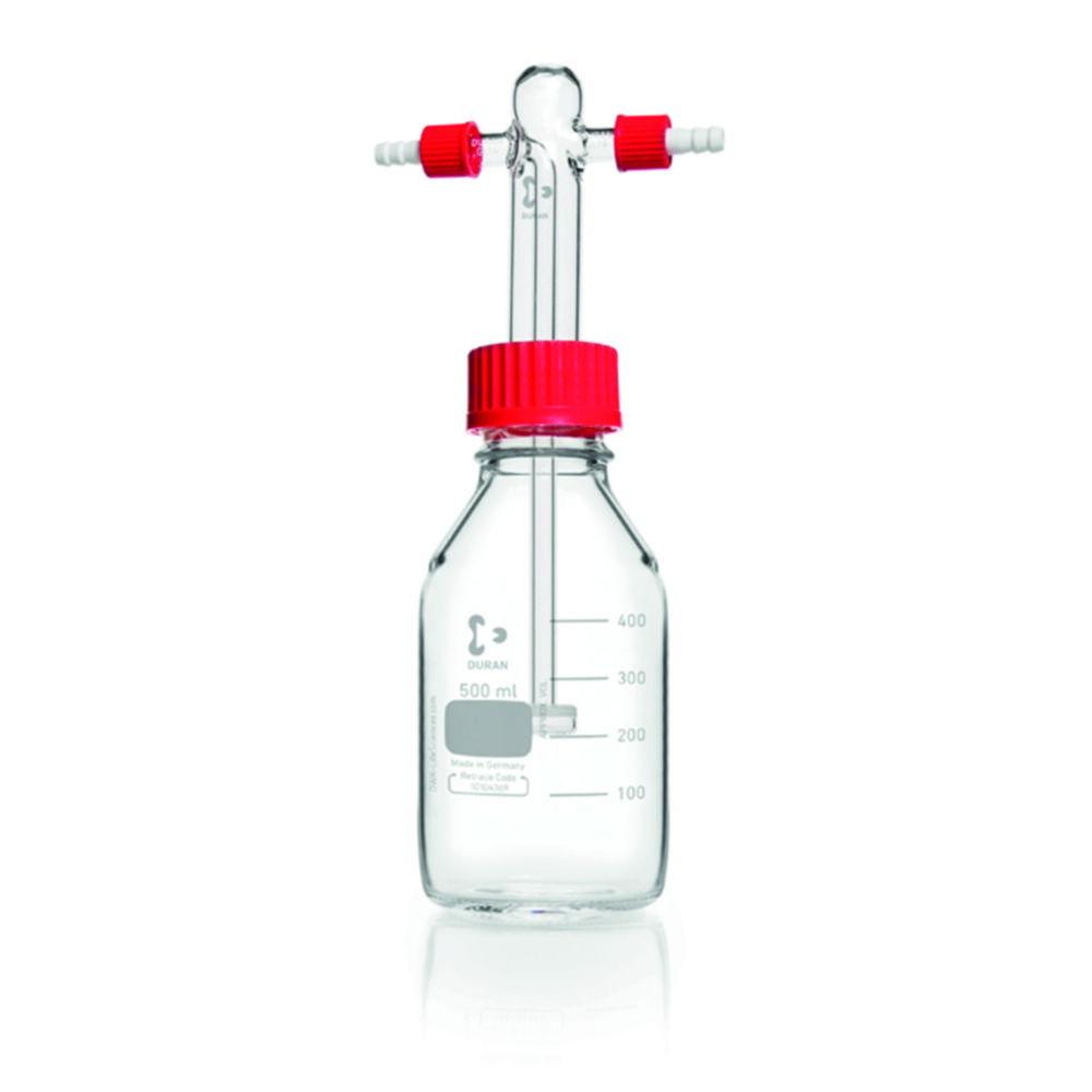 DWK Duran Gas Washing Bottle with Sintered Disc