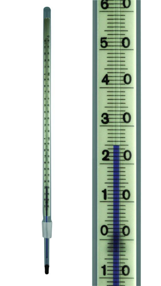 Amarell Thermometers -10...+150:1°C Green Filled, 150mm Built-In Length Ground Glass Joint NS 14.5/23