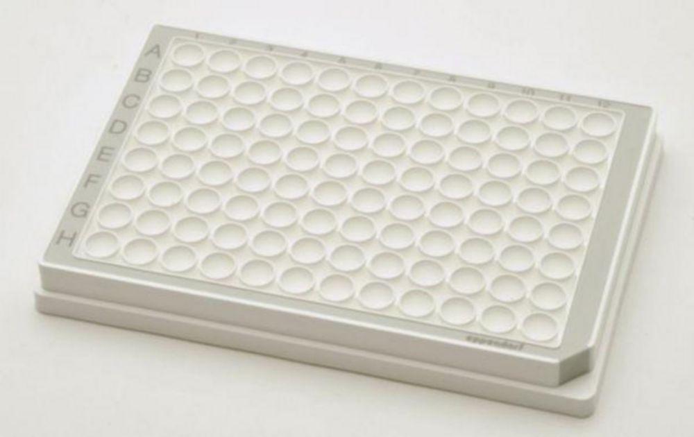 Eppendorf Microplate 96/V-PP, White Wells, Border Color Grey, PCR Clean, Pack of 240 Plates


