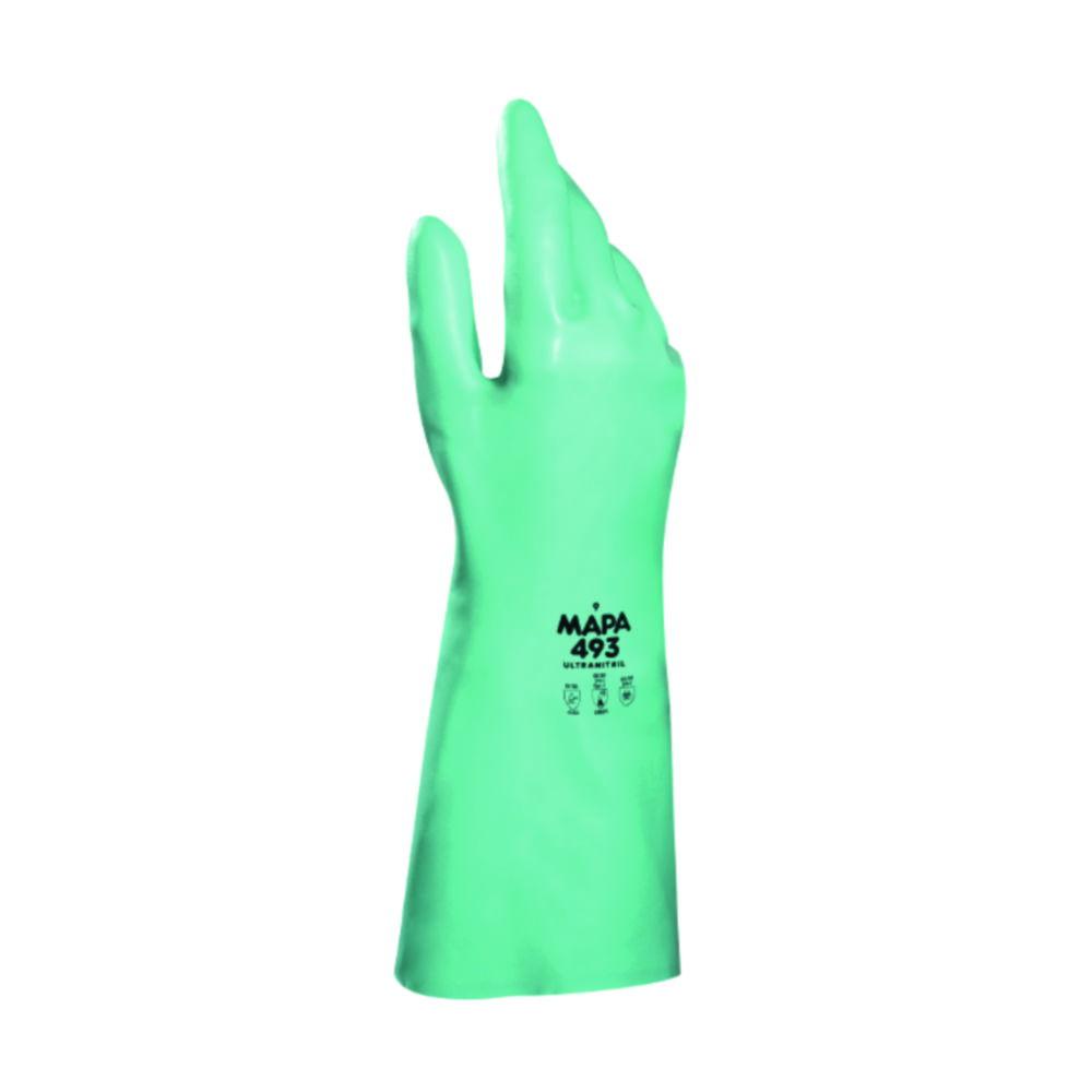Gloves Ultranitril 493 size 8 - 8.5, nitrile, length 39 cm, pair