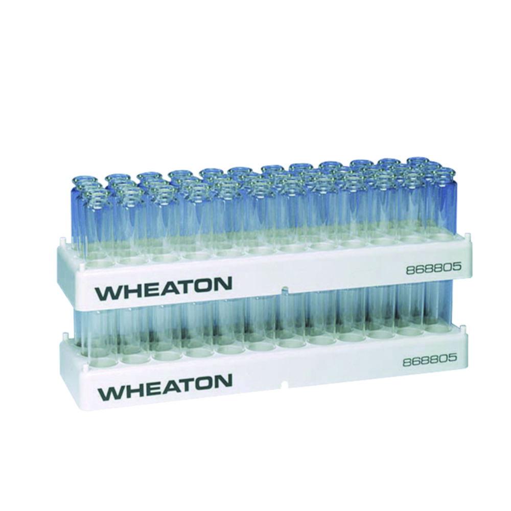 DWK Wheaton Racks PP for 6x15 Vials Max Ø 17.1mm, Pack of 5

