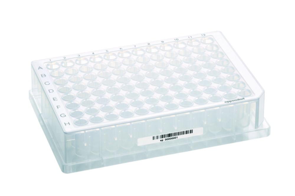 Eppendorf Deepwell Plate 96/500 µl, with Barcode(s), Standard, Def. Color (Wells Colorless), 120 Plates

