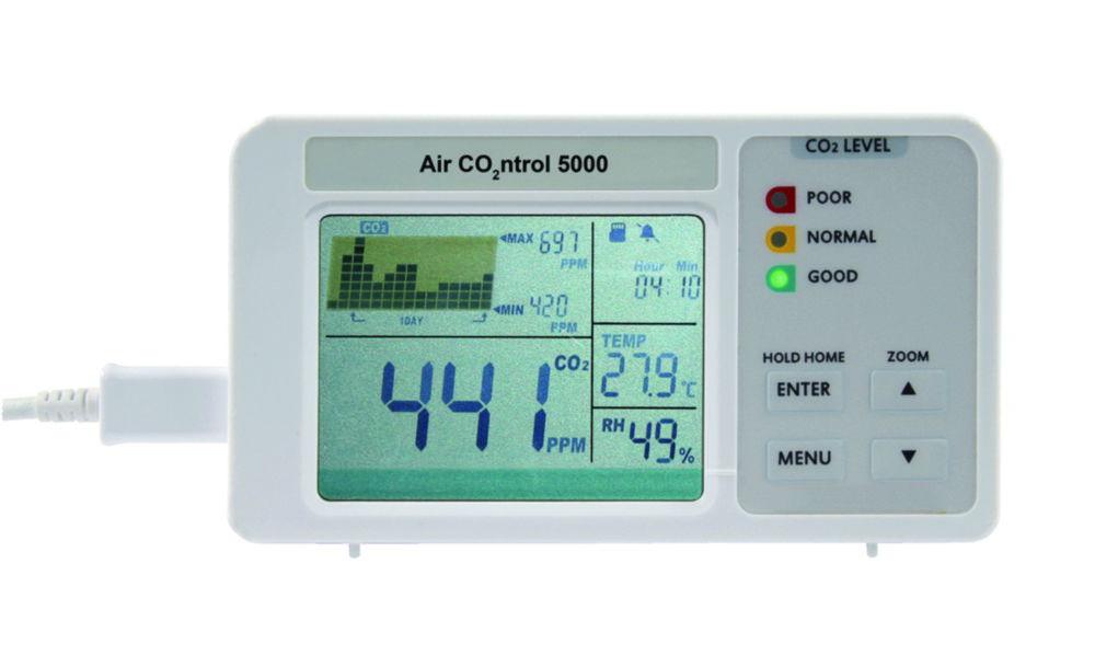 Dostmann Electronic AirControl 5000 CO₂ Measuring Device with Data Logger (512MB Micro SD Card Included)​