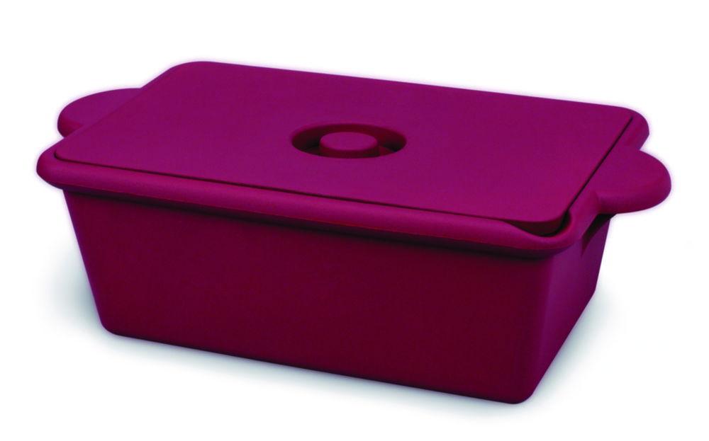 Heathrow Scientific True North Cool Container, 9 Ltr, Ruby Red with Spout and Lid, 521 x 292 x 163 mm
