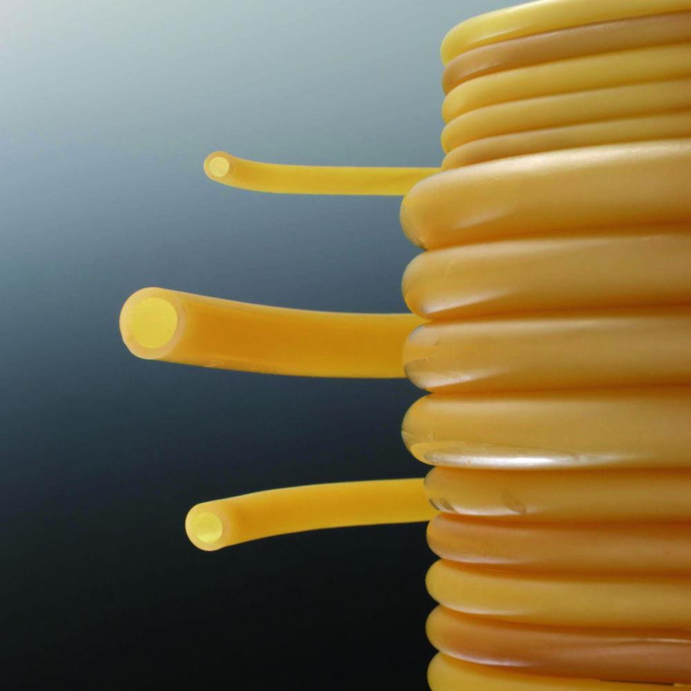 Deutsch & Neumann Latex Tubing, 3.00 x 2.00 mm, Natural Rubber (NR), Light, Transparent, Sterilizable to 120 °C

