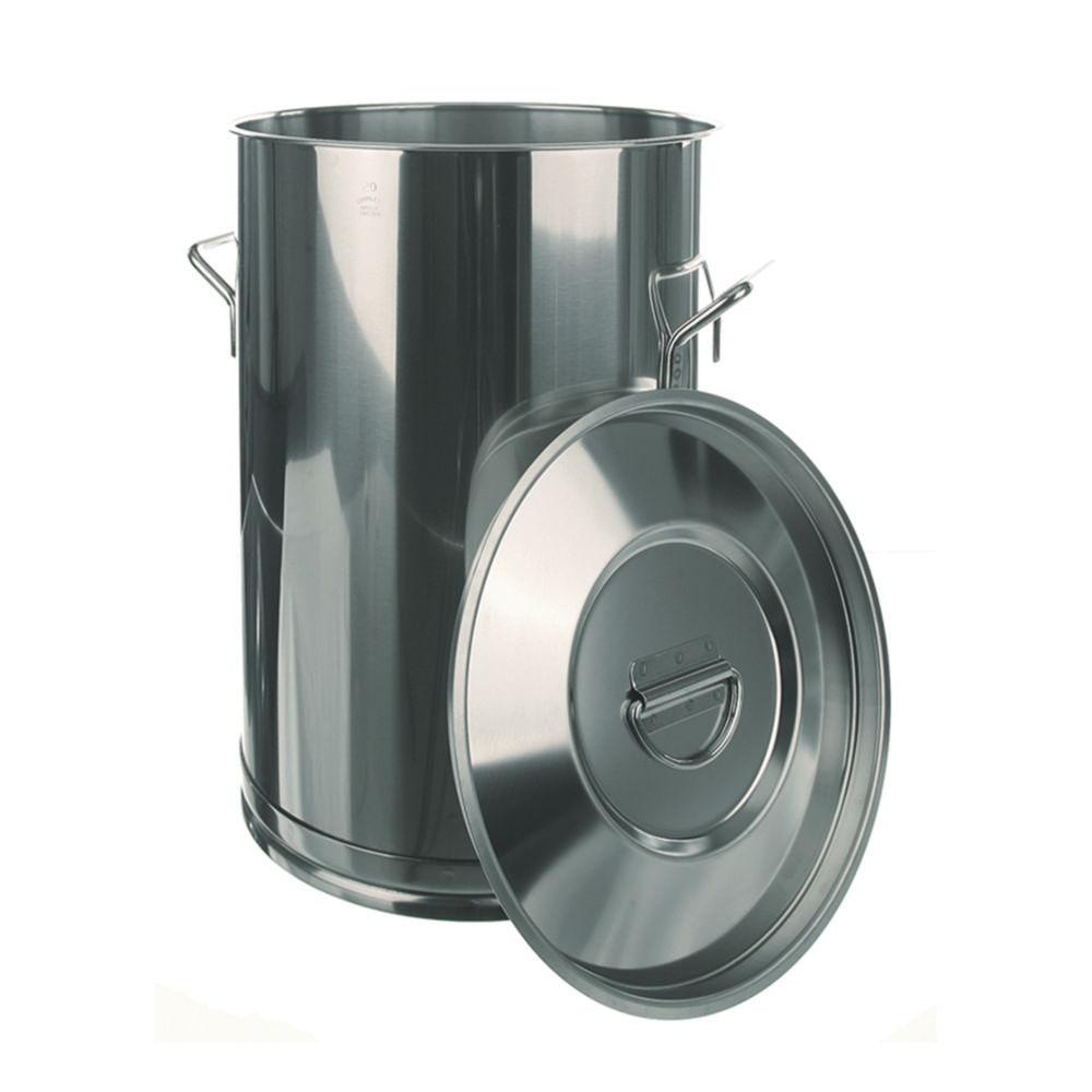 BOCHEM Container 20 L Without Lid 375 x 270 mm, 18/8 Steel Lid No: 8350